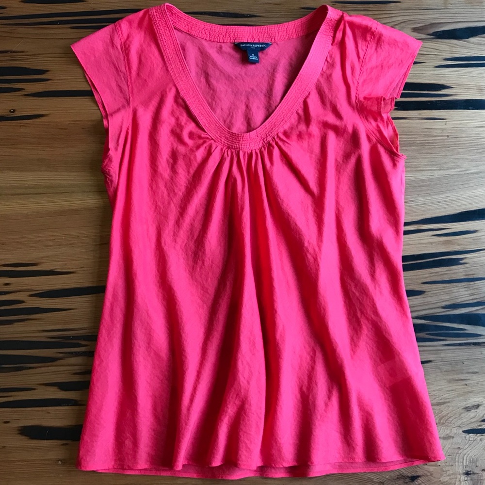Peach Banana Republic Blouse